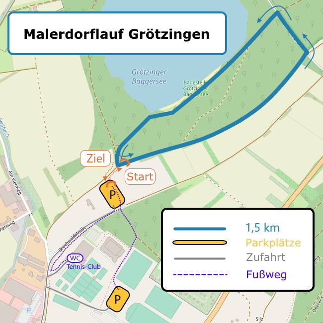 Lageplan 3. Malerdorflauf