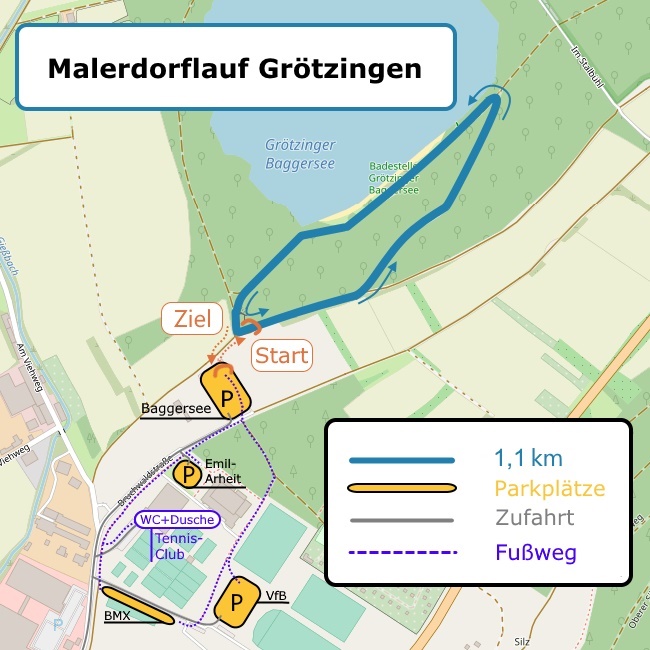 Lageplan Malerdorflauf